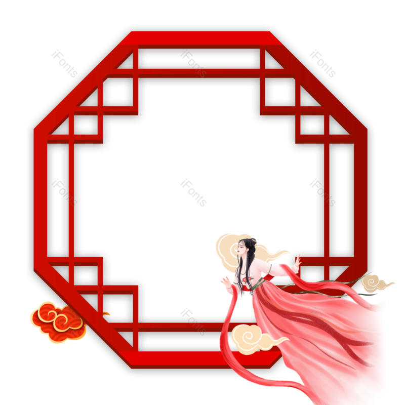 边框图片,复古元素,乐器PNG,中式边框免抠素材